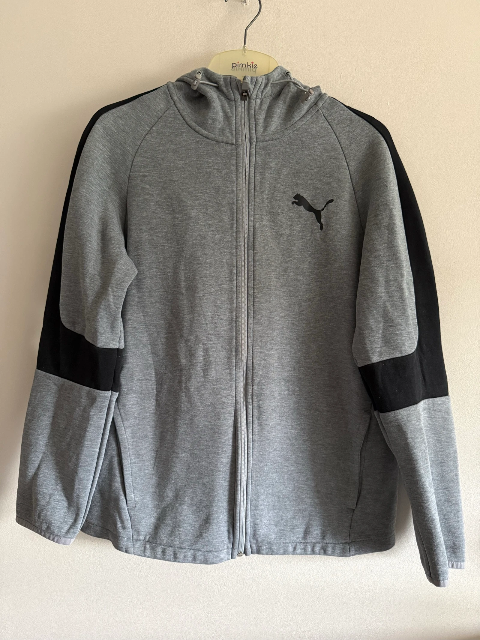 Veste de sport Puma homme M grise à capuche – Streetwear – Très bon état